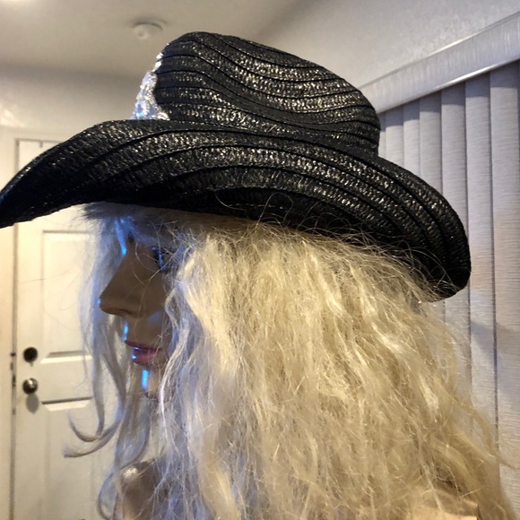 Black & Bling Cowgirl Hat - Picture 4 of 8